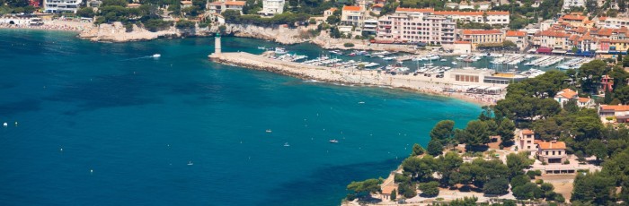 Cassis vue du ciel